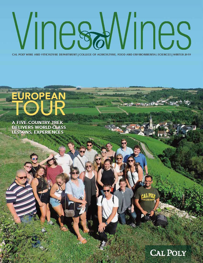 Vines to Wines Department Newsletter Wine and Viticulture Cal Poly